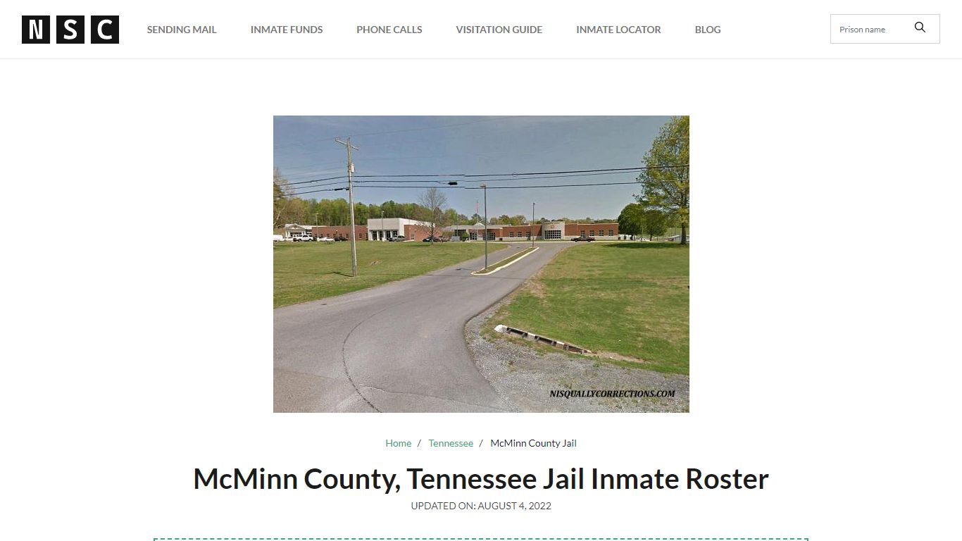 McMinn County, Tennessee Jail Inmate List